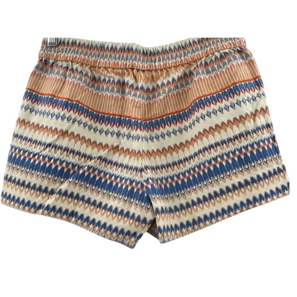 🔥SALE🔥J. CREW LINEN BLEND BOHEMIAN GEOMETRIC SHORTS SZ 8 - Picture 1 of 6